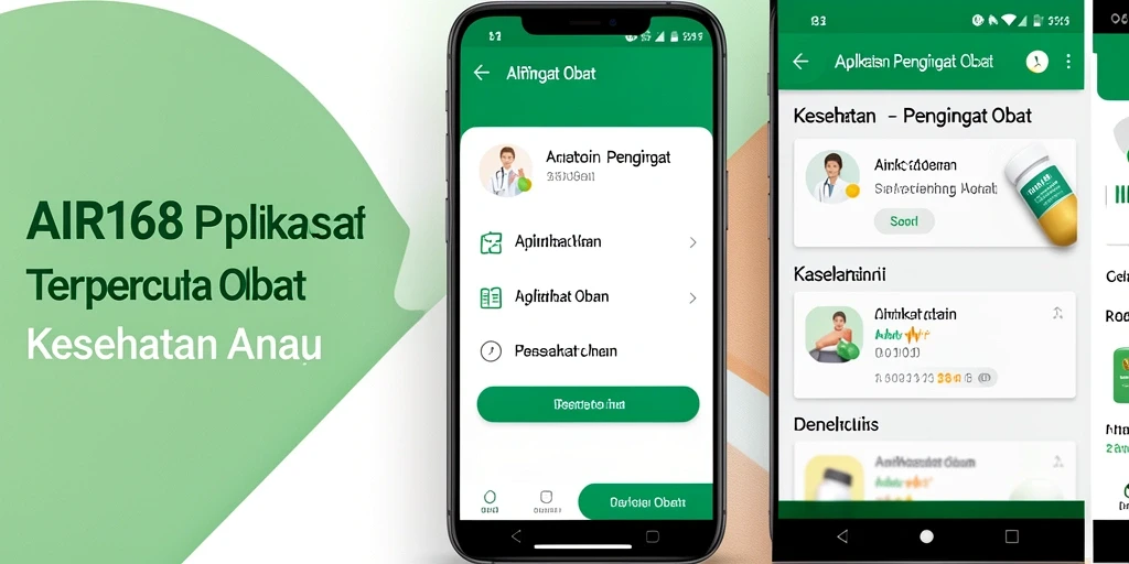 Tampilan antarmuka aplikasi AIR168 yang sederhana dan fungsional.