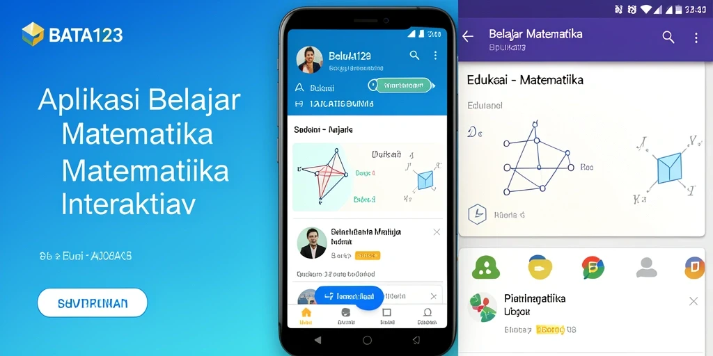 Screenshot menampilkan antarmuka interaktif BATA123 untuk belajar matematika.