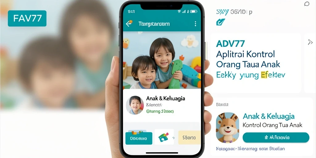 Tampilan antarmuka FAV77 yang sederhana dan efisien untuk kontrol orang tua.