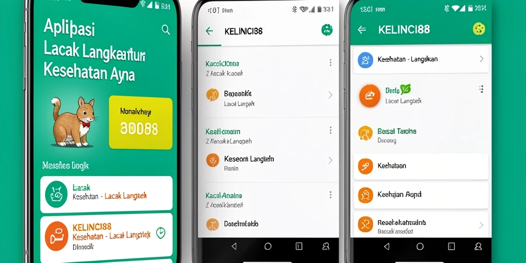 Antarmuka pengguna KELINCI88 yang intuitif untuk Lacak Langkah.