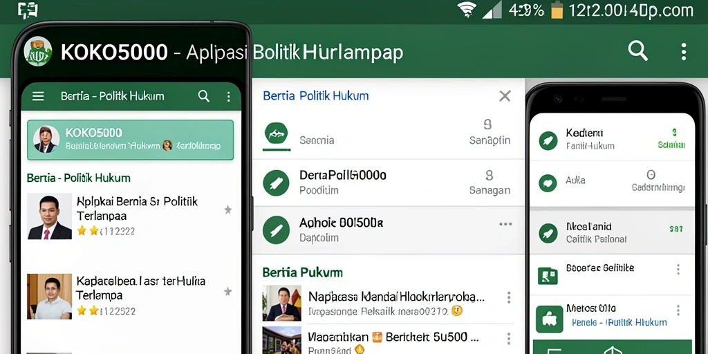 Tampilan antarmuka KOKO5000 yang menarik dan informatif.