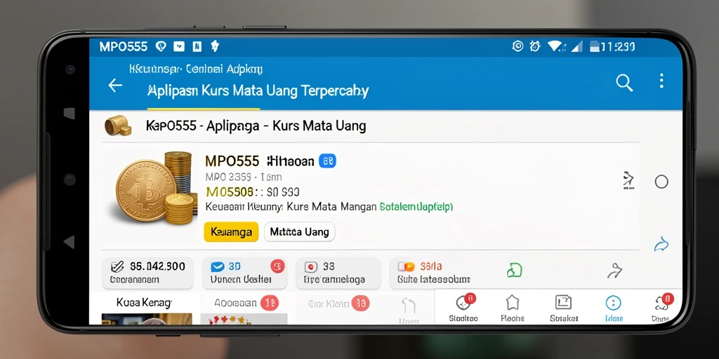 Antarmuka MPO555 menampilkan kurs mata uang yang jelas dan informatif.