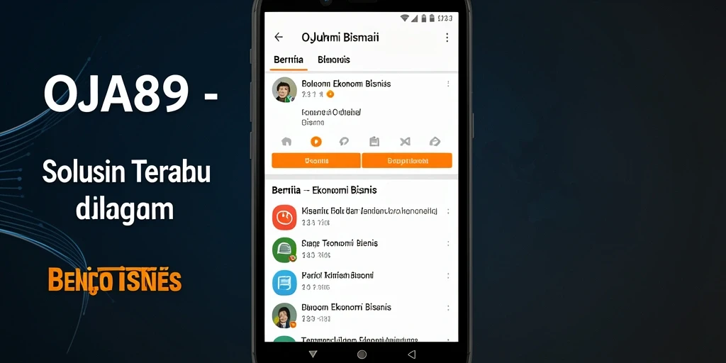 Tampilan antarmuka OJA89 yang menarik untuk berita ekonomi.